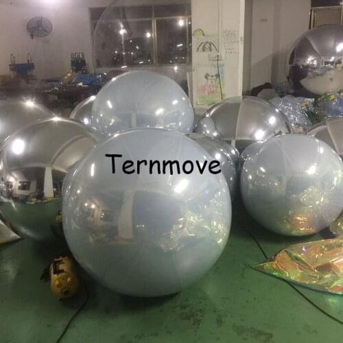 White inflatable Reflective Ball Bar Disco Ball DJ KTV bars party stage brightness shine sphere mirror balloon For Xmas