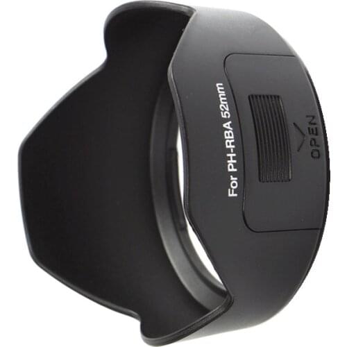 Camera Lens Hood 52mm Cover PH-RBA Fits for Pentax K10D K20D K100D K110D Kx Km K-r K-5 II K-30 With DA 18-55mm F3.5-5.6 Lens