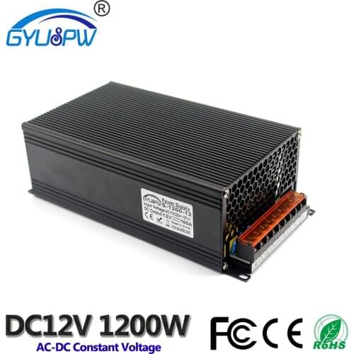 Power Supply DC12V 13.8V 15V 18V DC24V 27V 28V 30V 32V 36V 42V DC48V 60V 70V 80V 90V 1200W Transformers AC110V 220V to DC SMPS