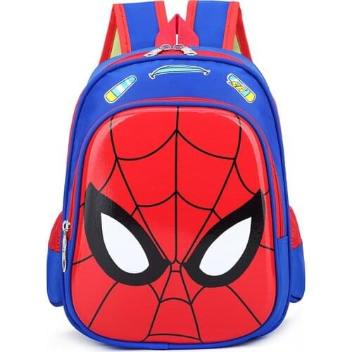 3D Lightning Mcqueen Spiderman Childrens Backpack Boys Kindergarten School Backpack Boys Disney Backpacks Bags for Children Bag