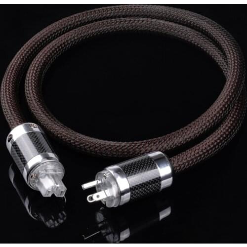 Power Line HIFI Power Cord with EU US Plug Audio Cable for Amplifier CD Decoder