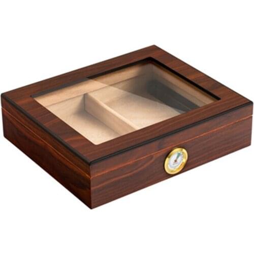 Cedar Wood Cigar Travel Humidor Box Portable Cigar Case with Humidifier Hygrometer Cigar Humidor Sigaren Box