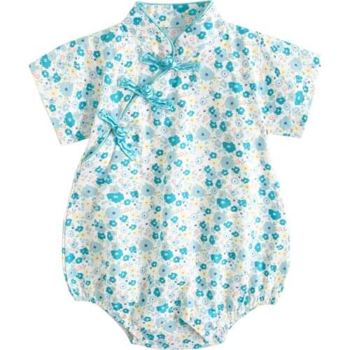 Sanlutoz Infants Short Sleeve Clothes Cotton Princess Cute Baby Girls Bodysuits Summer