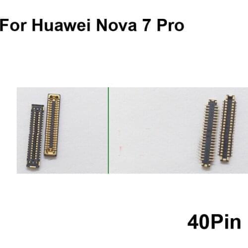 5pcs FPC connector For Huawei Nova 7 Pro LCD display screen on Flex cable on mainboard motherboard For Huawei Nova 7Pro