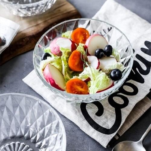 Creative Home Personalized Glass Salad Bowl Eревянная Nосуда Vajilla Nordic Practical Fruit Bowls dinnerware