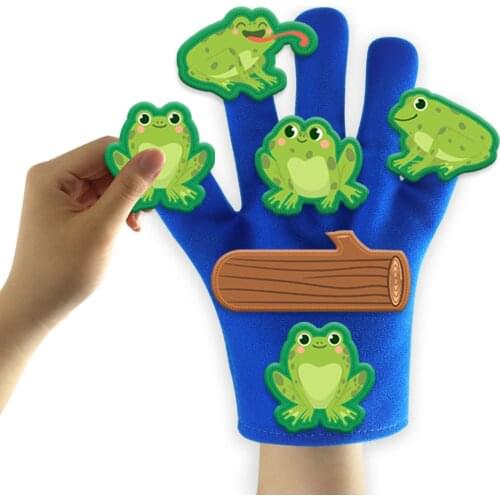 Finger Puppet Hand Puppets Glove Puppet Doll Animals Gloves With Accessories For Kids Storytelling Toys Kids Educaiton Toy