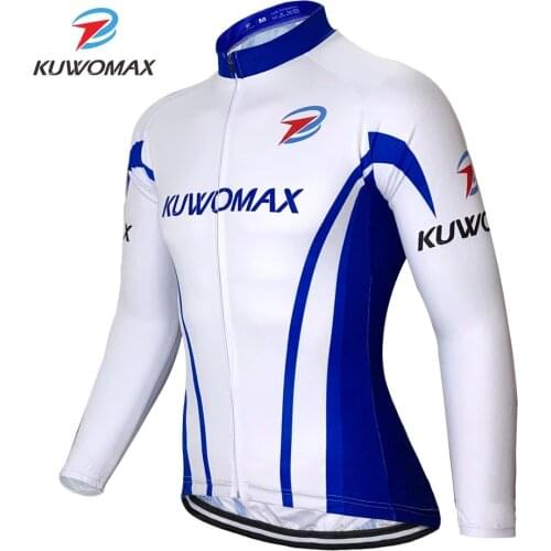 KUWOMAX Long Sleeve Quick Dry Cycling Jerseys Pro Team Sportswear Bicycle Mountain Bike Clothing Ropa De Maillot