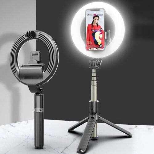 L07 Selfie Stick 4in1 Selfie LED Ring Light Wireless Bluetooth Mini Tripod Handheld Extendable Foldable Selfie Stick With Remote