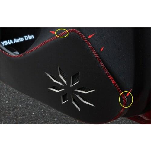 Lapetus For Mazda 3 AXELA Sedan 2014 2015 2016 High Quality Inner Door Protection Protective Pad Kick Pad Cover Trim 4 Pcs