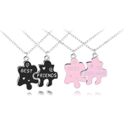 Fashion Women Unisex Jewelry Best Friends Letter Choker Chain Party Necklace Gift Hot