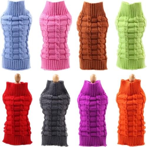 Fashion Dog Sweater Winter Warm Pet Clothes for Small Dogs Chihuahua Pug Sweaters Puppy Cat Coat Jacket Dog Jumpers Pet Clothing