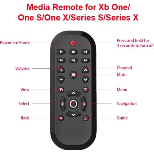 For Xbox One/ONE X /Xbox Series X Media Remote Control Controller DVD Entertainment Multimedia Remote Controller