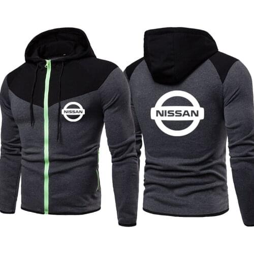 2021Hooded sweatshirt cotton Nissan car logo print Mens Hooded Jacket Hot sale cotton trend mens clothing Mens jackets top