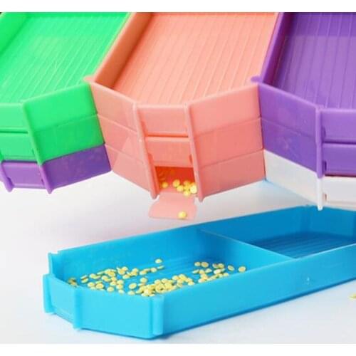Diamond Painting Plate Capacity Diamond Painting Drill Disk Jewelry Tool box DIY Tool Convenient Nail Art Embroidery Accessory