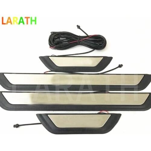 For Toyota C-HR CHR 2017 2018 4PCS Scuff Plate Door Sill Threshold Welcome LED Waterproof Light Lamp