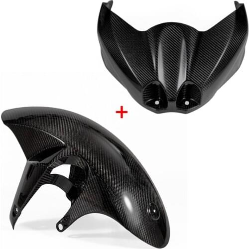 New Real 100% Carbon Fiber Motorcycle Fuel Tank Cover And Front Fender Fairing For SUZUKI GSXR1000 GSXR 1000 2017 2018 2019