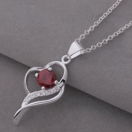 Wholesale jewelry silver plated Fashion jewelry chains necklace pendant WN-676