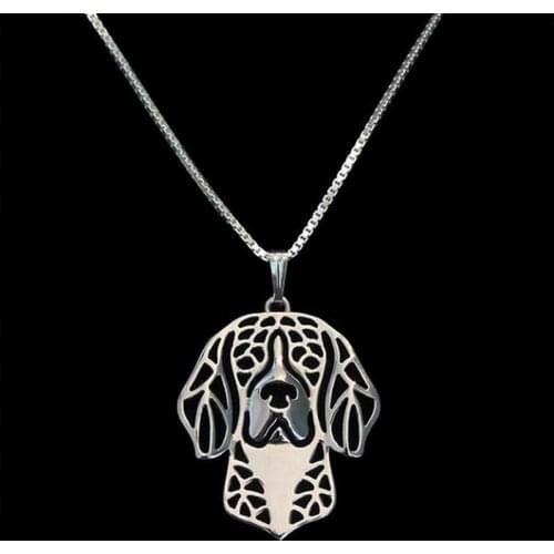 Wholesale 2019 Factory Supply Women Silver Plated Pet Pendant Necklaces Lovers Beagle Jewelry Dog Shaped Necklaces Drop Shipping