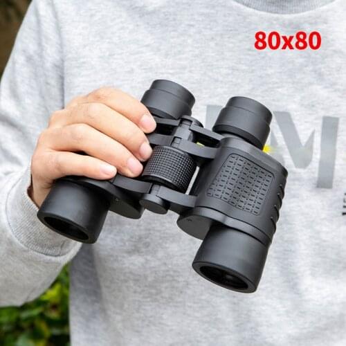 80x80 10000M HD Professional Binoculars Hunting Telescope Optical LLL Night Vision for Hiking Travel High Clarity X513B