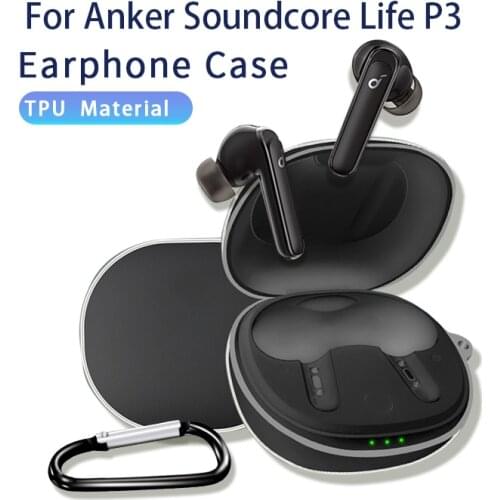 Tpu Clear For Anker-Soundcore Life-P3 Cover Wireless Headphone Protective Case Transparent Shockproof Washable Anti-dust Sleeve