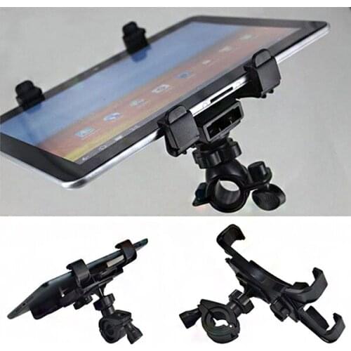 Adjustable Bike Bicycle Handlebar Stand Mount Secure Universal Bracket Clip for Tablet iPad Holder Cycling Accessories Parts