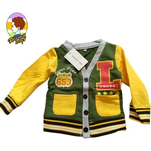 Risunnybaby Children Coat 80-110cm Cute Spring Autumn Kids Jacket Boys Outerwear Coats Active Windbreaker Baby Clothes Clothing