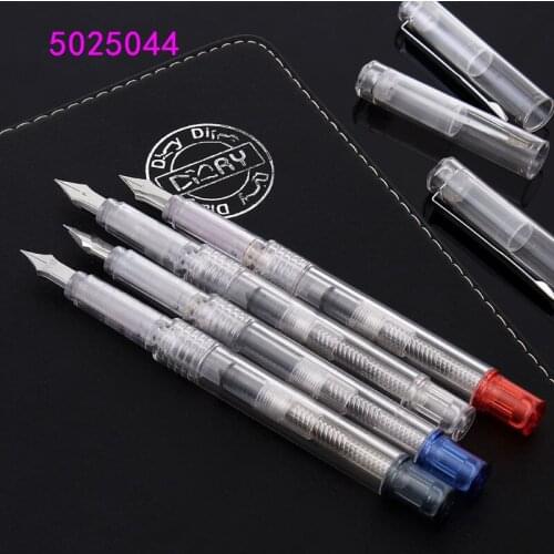 Luxury quality Transparent pen School student office Supplies 0.5mm fountain pen New ink pens for writing