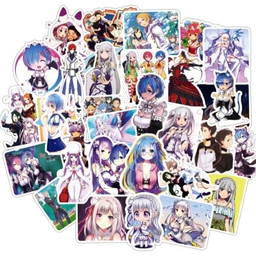 10/30/50PCS Re:Life In A Different World From Zero Anime Stickers Motorcycle Skateboards Laptop Luggage Graffiti Decal Sticker