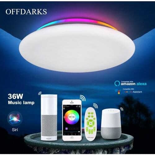 OFFDARKS smart LED ceiling light WIFI voice control RGB dimming APP control living room bedroom kitchen ceiling lamp