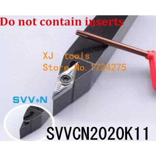 SVVCN2020K11 20*20mm Metal Lathe Cutting Tools Lathe Machine CNC Turning Tools External Turning Tool Holder S-Type SVVCN