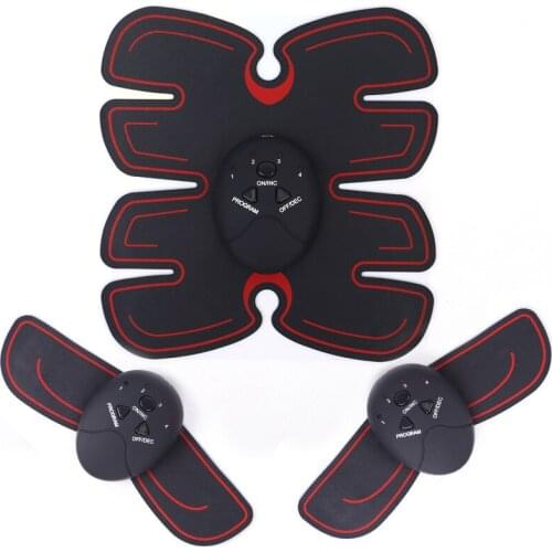 Abdominal Muscle Trainer Rechargeable Vibration Electric ABS Stimulator Weight Loss Belly Leg Arm Exercise Gym Workout Equipment