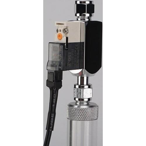 External Mini Solenoid Valve CO2 Low Temperature Solenoid Valve Available for Reaction DIY Cylinder Fish tank aquarium