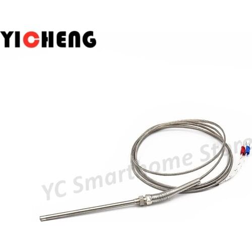 High quality stainless steel Probe type thermocouple temperature sensorM8 threaded installation K type,E type,thermal resistance