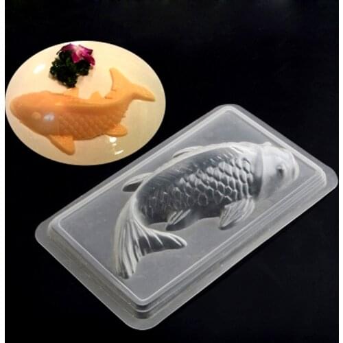 Healthy PP Heat Resistance Koi Fish Cake Mould Jelly Handmade Sugar craft Mold