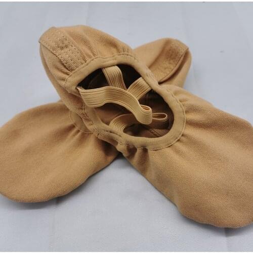 Shoes for Women 2021 Baletki Dla Dziewczynki Ballerine Fille Sapatilha De Ballet Camel Canvas Stretch Ballet Chinese Shoes
