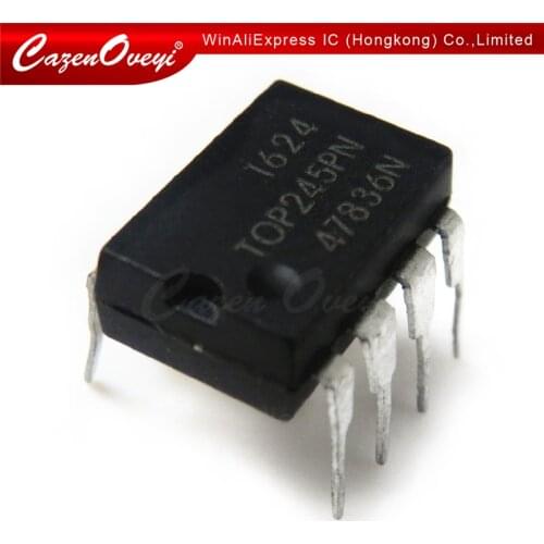 10pcs/lot TOP245PN TOP245P TOP245 DIP-7 In Stock