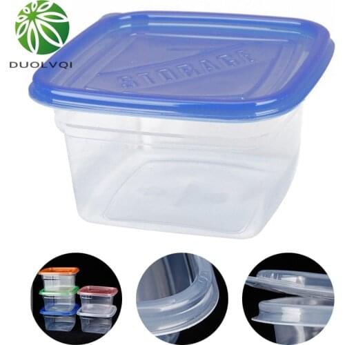 1000ml Square Cake Packing Boxes Disposable Lunch Box Eco-Friendly Plastic Vegetables Fruits Food Container Kitchen Tools