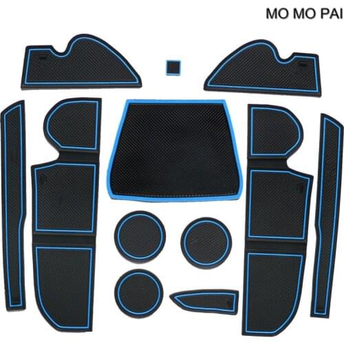 12PCS /set MAO DAN SHEN car decoration Interior Door Mat Cup Pads Holder fit for Ford Escape Kuga 2013 -2015