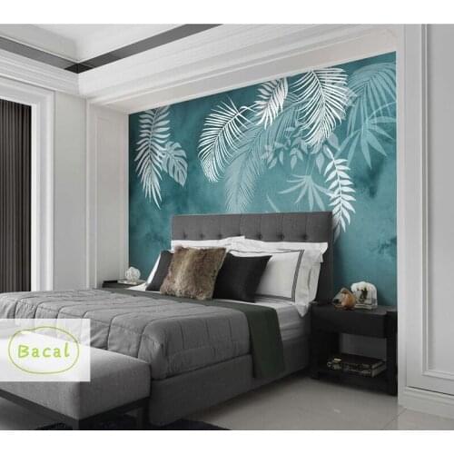 16D Leaf mural Papel Murals 3d photo mural wallpaper for living room background 3d wall mural Wall paper