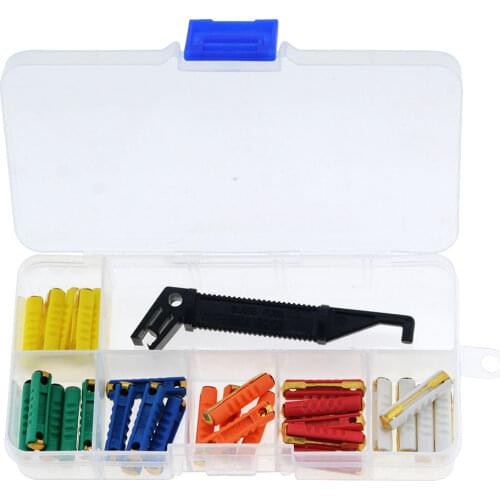 31pcs/lot Car Fuse 5A-30A Cylindrical Fuse Ceramic Tube Fast-blow Fuse Car Fuse Block