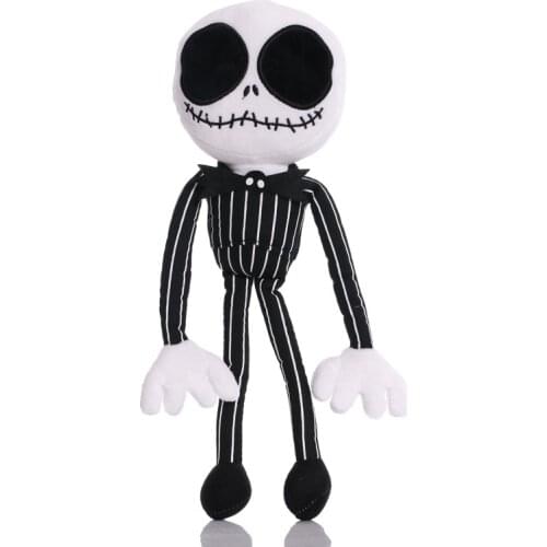 35cm The Nightmare Before Christmas Jack Skellington Plush Toy Doll Halloween Skull Jack Plush Soft Stuffed Toys for Kids Gift