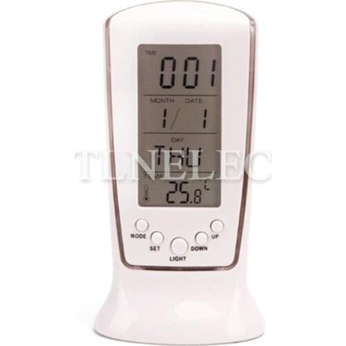510 Transparent Blue Light Backlight Electronic Perpetual Calendar Clock Alarm Clock LED Electronic Countdown Alarm Clock
