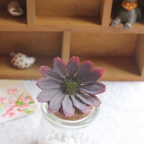 60PCS,5.5-6CM Head,9Colors,Small Sunflowers Heads artificial silk daisy,DIY Bouquet Accessories,Wedding Decoration,Garland,Hair