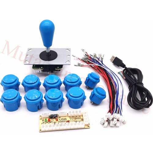 Arcade Joystick DIY Kit Zero Delay Arcade DIY Kit USB Encoder To PC Arcade Sanwa Joystick and Push Buttons For Arcade Mame