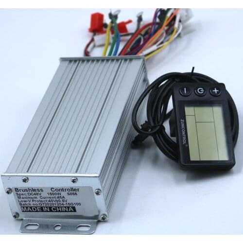 GREENTIME 48V 60V 1500W 45A Brushless DC Motor Controller Ebike Controller +S866 Display One Set