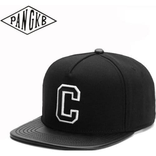 PANGKB Brand CEE FLAGGED CAP black letter C outdoor casual sun baseball cap men women hip hop sports basketball snapback hat