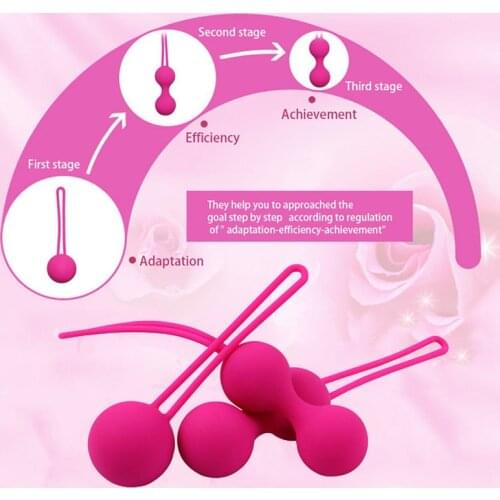 Safe Silicone Medical Kegel Balls Sex Toys for Women Chinese Vaginal Balls Vagina Tighten Exercise Machine Adult Geisha Balls