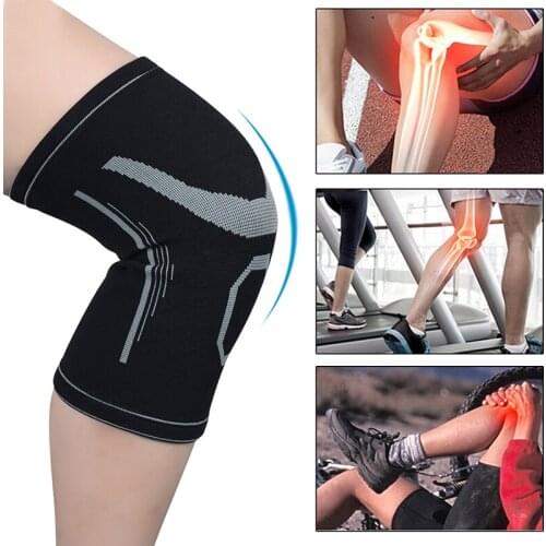 Soumit 1Pcs 3D Running Knee Buffer Insoles Elastic Sport Compression Knee Shoes Pad Sleeve for Basketball Inserts