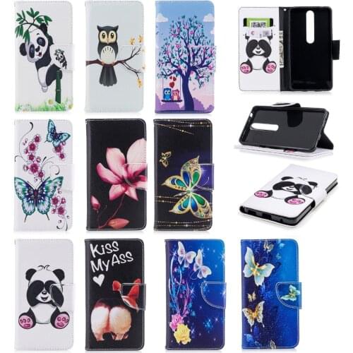 Flip Case For Nokia 6 2018 / Nokia6 2018 Case Cover Stand Case For fundas Nokia 6 2018 Case 5.5" + Card Holder