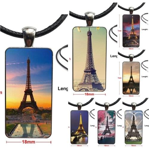 French Eiffel Tower Fashion Necklace Handmade Rectangle Shape Choker Necklace Jewelry Multi Designs For Women Wedding